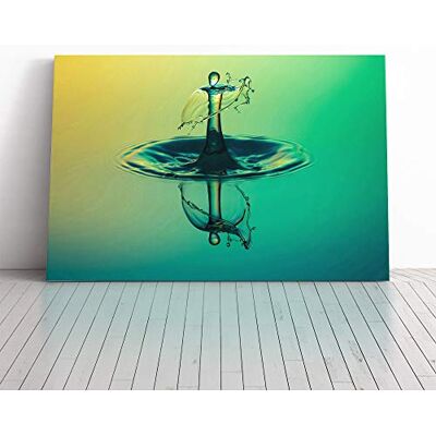 Big Box Art Canvas Print Wall Water Droplet Rain Abstract Art (9) Mounted & Stretched Box Frame Picture Home Decor for Kitchen, Living Room, Bedroom, Hallway, Multi-Colour, 20x14 Inch Big Box Art Canvas Print Wall Water Droplet Rain Abstract Art (9) Mounted & Stretched Box Frame Picture Home Decor for Kitchen, Living Room, Bedroom, Hallway, Multi-Colour, 20x14 Inch