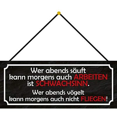 Schatzmix Tin-Plate Sign Wall Plaque, Sheet metal, Multicoloured, 27x10 cm Schatzmix Tin-Plate Sign Wall Plaque, Sheet metal, Multicoloured, 27x10 cm