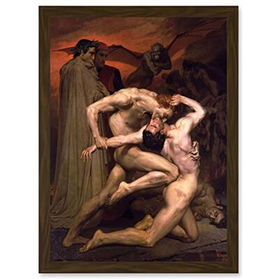 Artery8 William Adolphe Bouguereau Dante Virgil Hell A4 Artwork Framed Wall Art Print Artery8 William Adolphe Bouguereau Dante Virgil Hell A4 Artwork Framed Wall Art Print