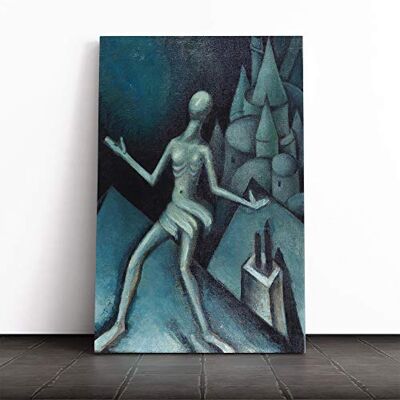 Big Box Art Canvas Print Wall Bohumil Kubista Art Mounted and Stretched Box Frame Picture Home Decor for Kitchen, Living, Dining Room, Bedroom, Hallway, Multi-Colour, 20x14 Inch Big Box Art Canvas Print Wall Bohumil Kubista Art Mounted and Stretched Box Frame Picture Home Decor for Kitchen, Living, Dining Room, Bedroom, Hallway, Multi-Colour, 20x14 Inch