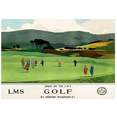 Wee Blue Coo Travel Railway Sport Golf Putt Green Lms Scot Picture Wall Art Print Wee Blue Coo Travel Railway Sport Golf Putt Green Lms Scot Picture Wall Art Print