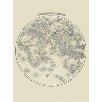 Fine Art Prints Gray 1876 Map Eastern Hemisphere World Art Print Canvas Premium Wall Decor Poster Mural Fine Art Prints Gray 1876 Map Eastern Hemisphere World Art Print Canvas Premium Wall Decor Poster Mural
