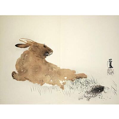 Artery8 Seiho Twelve Signs Zodiac Rabbit Turtle Japanese Extra Large XL Wall Art Poster Print Artery8 Seiho Twelve Signs Zodiac Rabbit Turtle Japanese Extra Large XL Wall Art Poster Print