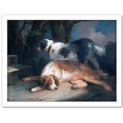 Fine Art Prints Morland Setters Dogs Animals Painting Large Framed Art Print Poster Wall Decor 18x24 in Fine Art Prints Morland Setters Dogs Animals Painting Large Framed Art Print Poster Wall Decor 18x24 in