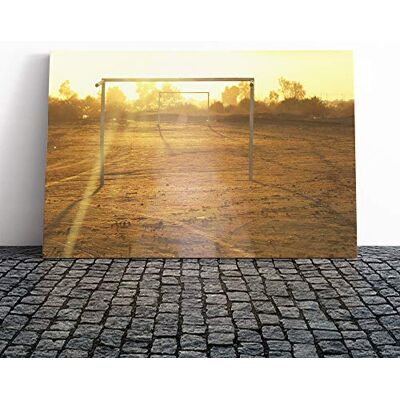 Big Box Art Football Pitch Goals Canvas Print Gallery Wrapped 30mm Frame Wall Art 24x16 inches Ready to Hang Modern Sport Picture Living Room Bedroom Lounge Office Big Box Art Football Pitch Goals Canvas Print Gallery Wrapped 30mm Frame Wall Art 24x16 inches Ready to Hang Modern Sport Picture Living Room Bedroom Lounge Office