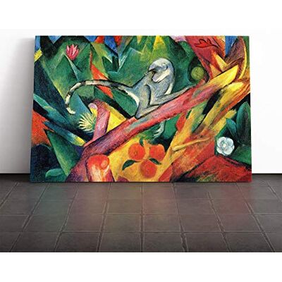 Big Box Art Franz Marc Monkey Canvas Print Gallery Wrapped 30mm Frame Wall Art 20x14 inches Ready to Hang Modern Animals Picture Living Room Bedroom Lounge Office Big Box Art Franz Marc Monkey Canvas Print Gallery Wrapped 30mm Frame Wall Art 20x14 inches Ready to Hang Modern Animals Picture Living Room Bedroom Lounge Office