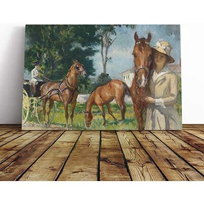 Big Box Art Edmund C. Tarbell Horses Canvas Print Gallery Wrapped 30mm Frame Wall Art 20x14 inches Ready to Hang Modern Animals Picture Living Room Bedroom Lounge Office Big Box Art Edmund C. Tarbell Horses Canvas Print Gallery Wrapped 30mm Frame Wall Art 20x14 inches Ready to Hang Modern Animals Picture Living Room Bedroom Lounge Office