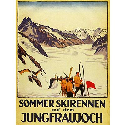 Wee Blue Coo Sport Exhibition Event Summer Ski Race Jungfrau Alpine Mountain Art Print Poster Wall Decor 12X16 Inch Wee Blue Coo Sport Exhibition Event Summer Ski Race Jungfrau Alpine Mountain Art Print Poster Wall Decor 12X16 Inch