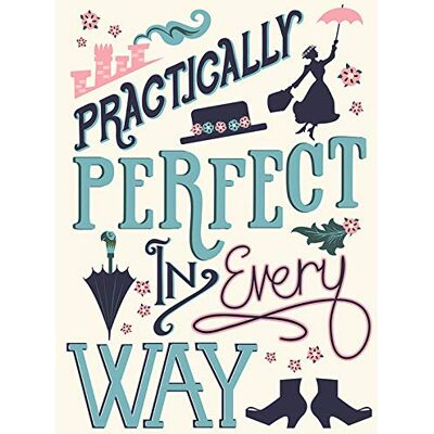 Disney , WDC100541, Mary Poppins Practically Perfect in Every Way 60 X 80cm Canvas Print, Multi-Color, 60 X 80cm Disney , WDC100541, Mary Poppins Practically Perfect in Every Way 60 X 80cm Canvas Print, Multi-Color, 60 X 80cm