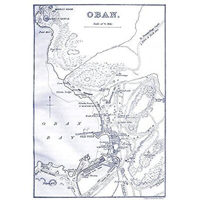 Artery8 Map 1888 Bartholemew Oban Town Scotland Plan Art Print Canvas Premium Wall Decor Poster Mural Artery8 Map 1888 Bartholemew Oban Town Scotland Plan Art Print Canvas Premium Wall Decor Poster Mural