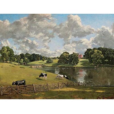Fine Art Prints John Constable Wivenhoe Park Essex Cropped Art Print Canvas Premium Wall Decor Poster Mural, 16 x 12 inches Fine Art Prints John Constable Wivenhoe Park Essex Cropped Art Print Canvas Premium Wall Decor Poster Mural, 16 x 12 inches