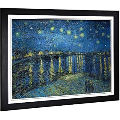 Big Box Art of Vincent Van Gogh Starry Night over the Rhone Art Framed Wall Art Print Ready to Hang, Satin Fine Art Paper, Fade-Resistant Inks, Acrylic Glazing, Securely Packaged, Made in the UK Big Box Art of Vincent Van Gogh Starry Night over the Rhone Art Framed Wall Art Print Ready to Hang, Satin Fine Art Paper, Fade-Resistant Inks, Acrylic Glazing, Securely Packaged, Made in the UK