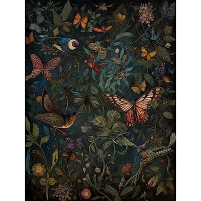 Artery8 William Morris Style Plants Birds and Butterflies Large Wall Art Poster Print Thick Paper 18X24 Inch Artery8 William Morris Style Plants Birds and Butterflies Large Wall Art Poster Print Thick Paper 18X24 Inch