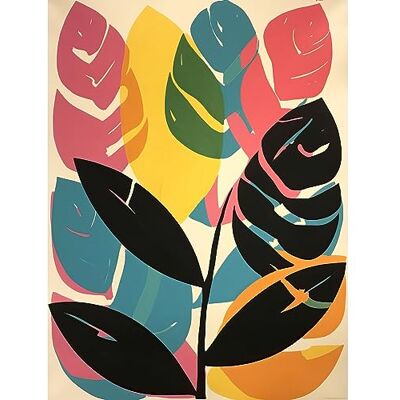 Artery8 Henri Matisse Style Leaves Linocut Pink Yellow Blue Botanical Bright Boho Leaf Large Wall Art Poster Print Thick Paper 18X24 Inch Artery8 Henri Matisse Style Leaves Linocut Pink Yellow Blue Botanical Bright Boho Leaf Large Wall Art Poster Print Thick Paper 18X24 Inch