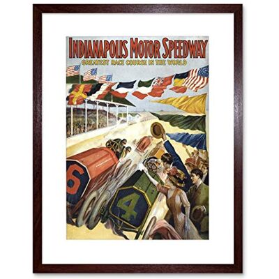 Wee Blue Coo Ad Race Sport Indianapolis Motor Speedway Framed Wall Art Print Wee Blue Coo Ad Race Sport Indianapolis Motor Speedway Framed Wall Art Print