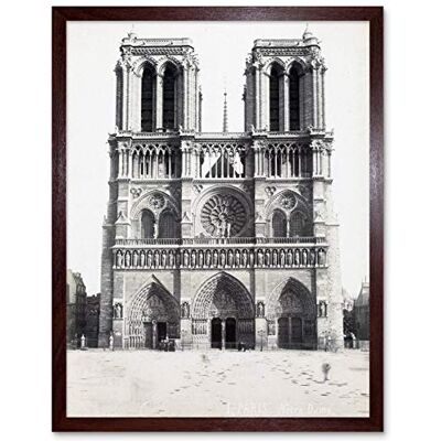 Artery8 Notre Dame Paris France Vintage Photograph Art Print Framed Poster Wall Decor 12x16 inch Artery8 Notre Dame Paris France Vintage Photograph Art Print Framed Poster Wall Decor 12x16 inch