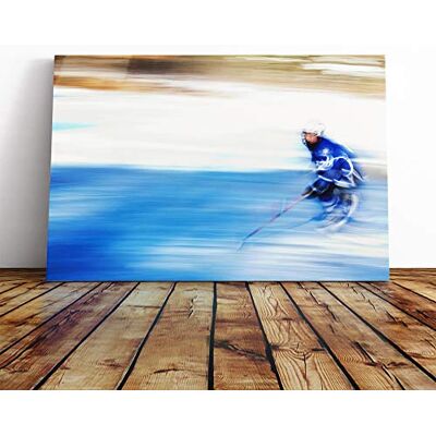 Big Box Art Ice Hockey Canvas Print Gallery Wrapped 30mm Frame Wall Art 24x16 inches Ready to Hang Modern Sport Picture Living Room Bedroom Lounge Office Big Box Art Ice Hockey Canvas Print Gallery Wrapped 30mm Frame Wall Art 24x16 inches Ready to Hang Modern Sport Picture Living Room Bedroom Lounge Office