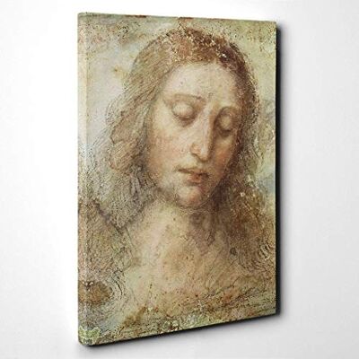 Big Box Art Leonardo Da Vinci Head of Christ Canvas Wall Art Print 20x14 Inch Big Box Art Leonardo Da Vinci Head of Christ Canvas Wall Art Print 20x14 Inch