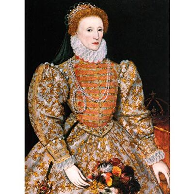Fine Art Prints Anonymous Portrait Queen Elizabeth England Painting Premium Wall Art Canvas Print 18X24 Inch Fine Art Prints Anonymous Portrait Queen Elizabeth England Painting Premium Wall Art Canvas Print 18X24 Inch