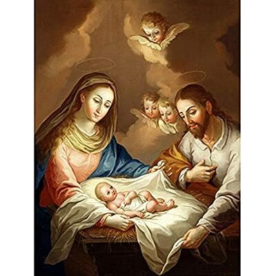 Fine Art Prints Campeche Jordan The Nativity Biblical Jesus Angels Painting Art Print Canvas Premium Wall Decor Poster Mural Fine Art Prints Campeche Jordan The Nativity Biblical Jesus Angels Painting Art Print Canvas Premium Wall Decor Poster Mural