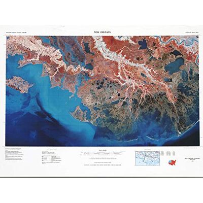 Fine Art Prints USGS 1979 Geological Map New Orleans La Premium Wall Art Canvas Print 18X24 Inch Fine Art Prints USGS 1979 Geological Map New Orleans La Premium Wall Art Canvas Print 18X24 Inch