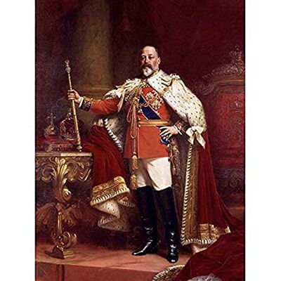 Fine Art Prints Fildes Portrait British King Edward VII Painting Unframed Wall Art Print Poster Home Decor Premium Fine Art Prints Fildes Portrait British King Edward VII Painting Unframed Wall Art Print Poster Home Decor Premium