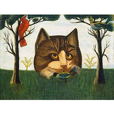 Fine Art Prints Birds Trees Surreal American The Cat Naive Painting Large Wall Art Print Canvas Premium Mural Fine Art Prints Birds Trees Surreal American The Cat Naive Painting Large Wall Art Print Canvas Premium Mural