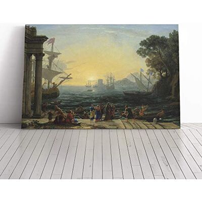 Big Box Art Canvas Print Wall Art Claude Lorrain The Embatment Mounted and Stretched Box Frame Picture Home Decor for Kitchen, Living, Dining Room, Bedroom, Hallway, Multi-Colour, 20x14 Inch Big Box Art Canvas Print Wall Art Claude Lorrain The Embatment Mounted and Stretched Box Frame Picture Home Decor for Kitchen, Living, Dining Room, Bedroom, Hallway, Multi-Colour, 20x14 Inch