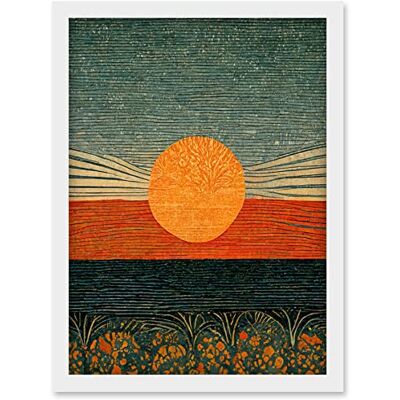 Artery8 - William Morris Sunrise Over Sea - Wall Art Artery8 - William Morris Sunrise Over Sea - Wall Art
