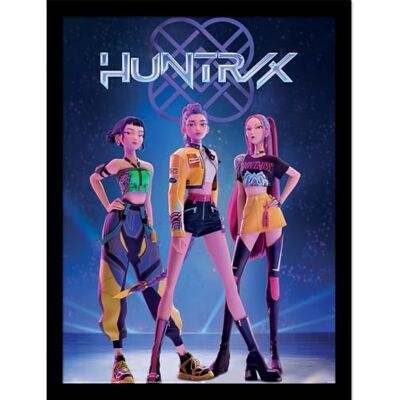 Pyramid K-Pop Demon Hunters (Huntrix) 30cm x 40cm Framed Collector Print – Anime Inspired K-Pop Wall Art Poster for Home or Office Pyramid K-Pop Demon Hunters (Huntrix) 30cm x 40cm Framed Collector Print – Anime Inspired K-Pop Wall Art Poster for Home or Office
