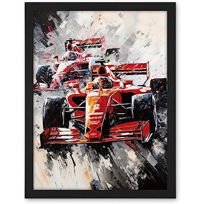 Artery8 Grand Prix Track Circuit Cars Racing Paint Splat Artwork Framed Wall Art Print 18X24 Inch Artery8 Grand Prix Track Circuit Cars Racing Paint Splat Artwork Framed Wall Art Print 18X24 Inch