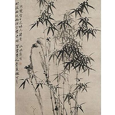 Fine Art Prints Zheng Xie Bamboo Rocks Screen Painting Art Print Canvas Premium Wall Decor Poster Mural Fine Art Prints Zheng Xie Bamboo Rocks Screen Painting Art Print Canvas Premium Wall Decor Poster Mural