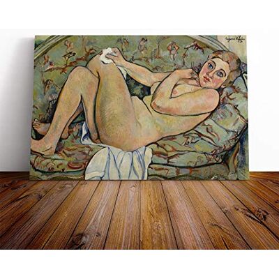 Big Box Art Canvas Print Wall Art Suzanne Valadon Reclining Nude Mounted and Stretched Box Frame Picture Home Decor for Kitchen, Living Room, Bedroom, Hallway, Multi-Colour, 20x14 Inch Big Box Art Canvas Print Wall Art Suzanne Valadon Reclining Nude Mounted and Stretched Box Frame Picture Home Decor for Kitchen, Living Room, Bedroom, Hallway, Multi-Colour, 20x14 Inch