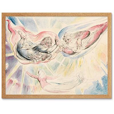 Fine Art Prints William Blake St Peter And St James With Dante And Beatrice Art Print Framed Poster Wall Decor 12x16 inch Fine Art Prints William Blake St Peter And St James With Dante And Beatrice Art Print Framed Poster Wall Decor 12x16 inch