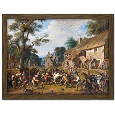 Artery8 Carse Football Play Village Sports Painting Artwork Framed Wall Art Print 18X24 Inch Artery8 Carse Football Play Village Sports Painting Artwork Framed Wall Art Print 18X24 Inch