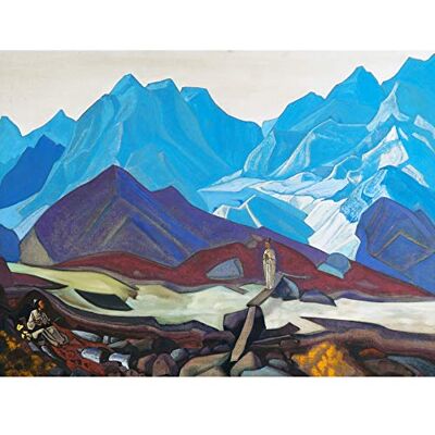 Fine Art Prints Roerich From Beyond Mountain Landscape Painting Large Wall Art Print Canvas Premium Mural Fine Art Prints Roerich From Beyond Mountain Landscape Painting Large Wall Art Print Canvas Premium Mural