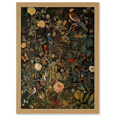 Artery8 Audubon Style Birds in Spring Flower Field Modern Artwork Framed A3 Wall Art Print Artery8 Audubon Style Birds in Spring Flower Field Modern Artwork Framed A3 Wall Art Print