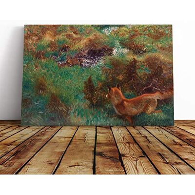 Big Box Art Bruno Liljefors Fox Stalking Wild Ducks Canvas Print Gallery Wrapped 30mm Frame Wall Art 24x16 inches Ready to Hang Modern Animals Picture Living Room Bedroom Lounge Office Big Box Art Bruno Liljefors Fox Stalking Wild Ducks Canvas Print Gallery Wrapped 30mm Frame Wall Art 24x16 inches Ready to Hang Modern Animals Picture Living Room Bedroom Lounge Office
