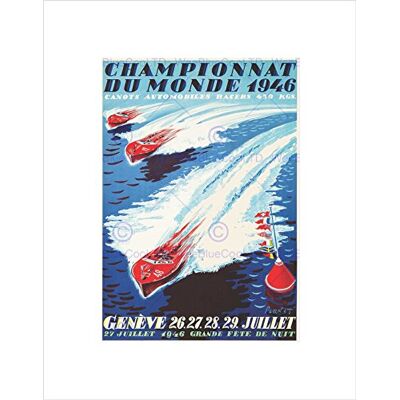 Wee Blue Coo Ad Exhibition Sport Speed Boat Car Automobile Show Geneva Wall Art Print Wee Blue Coo Ad Exhibition Sport Speed Boat Car Automobile Show Geneva Wall Art Print