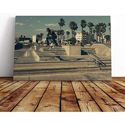 Big Box Art Canvas Print Wall Art Skateboarding Skate Park (2) Mounted & Stretched Box Frame Picture Home Decor for Kitchen, Living Room, Bedroom, Hallway, Multi-Colour, 20x14 Inch Big Box Art Canvas Print Wall Art Skateboarding Skate Park (2) Mounted & Stretched Box Frame Picture Home Decor for Kitchen, Living Room, Bedroom, Hallway, Multi-Colour, 20x14 Inch