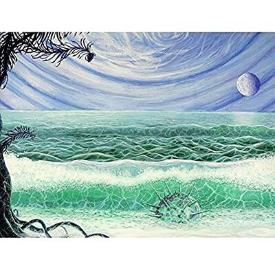 Fine Art Prints Ivashchenko Space Planet Water Life Moon Painting Unframed Wall Art Print Poster Home Decor Premium Fine Art Prints Ivashchenko Space Planet Water Life Moon Painting Unframed Wall Art Print Poster Home Decor Premium