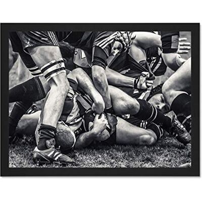 Wee Blue Coo Photo Sport Rugby Football Close Up Scrum Players Ball Game Large Framed Art Print Poster Wall Decor 18x24 inch Wee Blue Coo Photo Sport Rugby Football Close Up Scrum Players Ball Game Large Framed Art Print Poster Wall Decor 18x24 inch