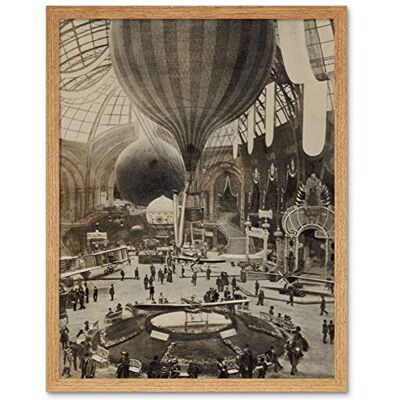 Artery8 Balloon Aircraft Exposition Paris Vintage Photograph Art Print Framed Poster Wall Decor 12x16 inch Artery8 Balloon Aircraft Exposition Paris Vintage Photograph Art Print Framed Poster Wall Decor 12x16 inch