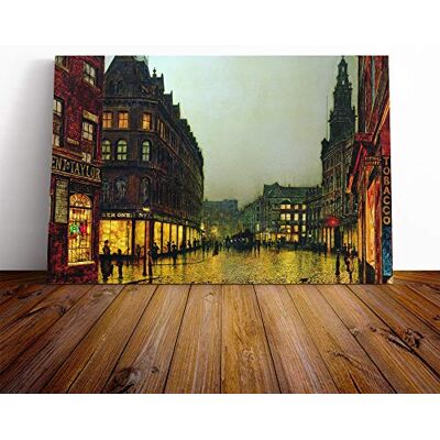 Big Box Art John Atkinson Grimshaw Boar Lane, Leeds Canvas Print Gallery Wrapped 30mm Frame Wall Art 20x14 inches Ready to Hang Contemporary Animals Picture Living Room Bedroom Lounge Office Big Box Art John Atkinson Grimshaw Boar Lane, Leeds Canvas Print Gallery Wrapped 30mm Frame Wall Art 20x14 inches Ready to Hang Contemporary Animals Picture Living Room Bedroom Lounge Office
