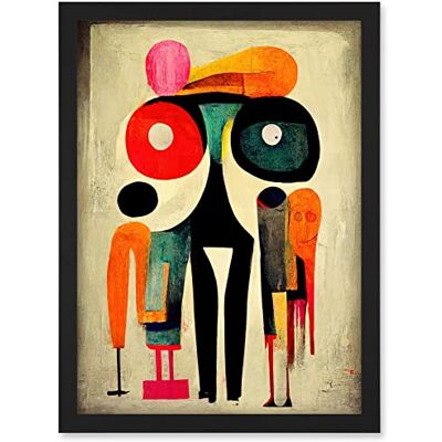 Doppelganger33 LTD Abstract Colourful Pop Art People Artwork Framed A3 Wall Art Print Doppelganger33 LTD Abstract Colourful Pop Art People Artwork Framed A3 Wall Art Print