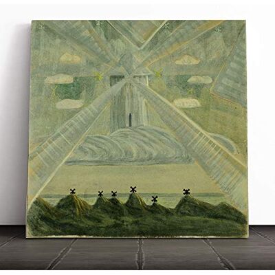 Big Box Art Canvas Print Wall Art Mikalojus Konstantinas Ciurlionis Andante Mounted & Stretched Box Frame Picture Home Decor for Kitchen, Living Room, Bedroom, Hallway, Muli-Colour, 14x14 Inch Big Box Art Canvas Print Wall Art Mikalojus Konstantinas Ciurlionis Andante Mounted & Stretched Box Frame Picture Home Decor for Kitchen, Living Room, Bedroom, Hallway, Muli-Colour, 14x14 Inch