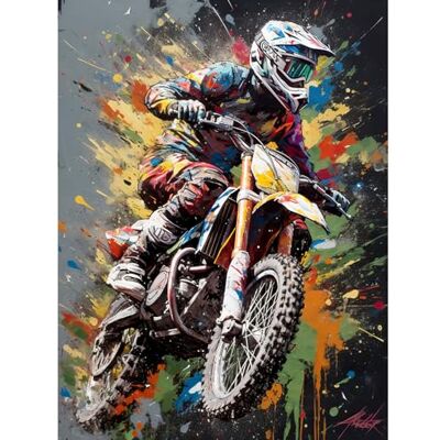 Artery8 Dirt Bike Sport Splatter Paint Motocross Rider Extra Large XL Wall Art Poster Print Artery8 Dirt Bike Sport Splatter Paint Motocross Rider Extra Large XL Wall Art Poster Print