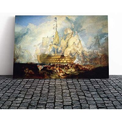 Big Box Art J.M.W. Turner The Battle of Trafalgar Canvas Print 30x20 Inch Wall Art, Ready to Hang, Gallery Wrapped, Fade-Resistant Inks, Securely Packaged, UK Made Big Box Art J.M.W. Turner The Battle of Trafalgar Canvas Print 30x20 Inch Wall Art, Ready to Hang, Gallery Wrapped, Fade-Resistant Inks, Securely Packaged, UK Made