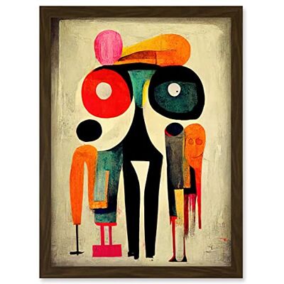 Doppelganger33 LTD Abstract Colourful Pop Art People Artwork Framed A3 Wall Art Print Doppelganger33 LTD Abstract Colourful Pop Art People Artwork Framed A3 Wall Art Print
