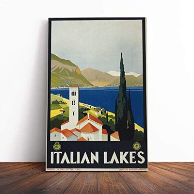 Big Box Art Travel Poster Italian Lakes Canvas Wall Art Print 20x14 Inch Ready to Hang, Gallery Wrapped, Fade-Resistant Inks, Securely Packaged, UK Made Big Box Art Travel Poster Italian Lakes Canvas Wall Art Print 20x14 Inch Ready to Hang, Gallery Wrapped, Fade-Resistant Inks, Securely Packaged, UK Made